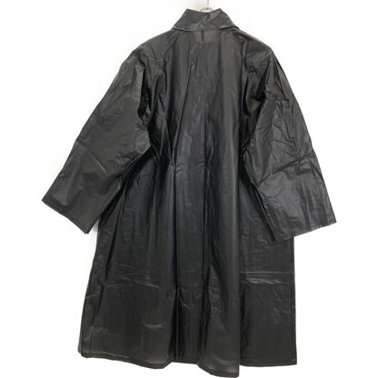 Yohji Yamamoto ヨウジヤマモト 【IMPERMEABLE】ﾌﾞﾗｯｸ 塩化ﾋﾞﾆﾙ ｽﾃﾝｶﾗｰｺｰﾄ コート 38