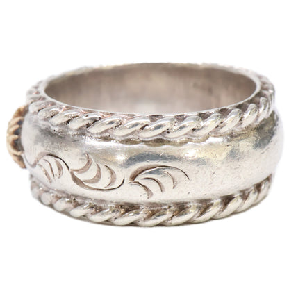 ARIZONA FREEDOM アリゾナフリーダム R-45b SILVER K18 中太陽神 唐草 リング 指輪