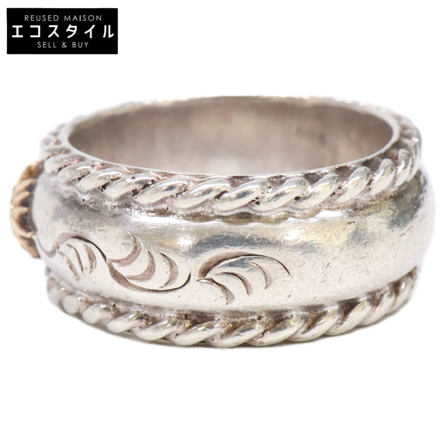 ARIZONA FREEDOM アリゾナフリーダム R-45b SILVER K18 中太陽神 唐草 リング 指輪