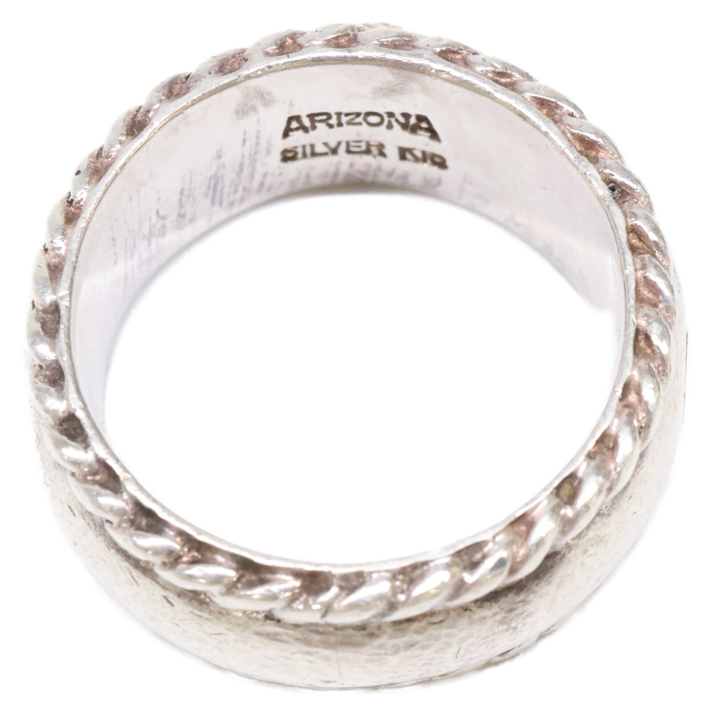 ARIZONA FREEDOM アリゾナフリーダム R-45b SILVER K18 中太陽神 唐草 リング 指輪