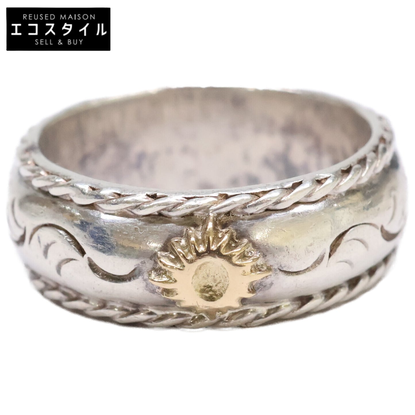 ARIZONA FREEDOM アリゾナフリーダム R-45a SILVER K18 小太陽神 唐草 リング 指輪