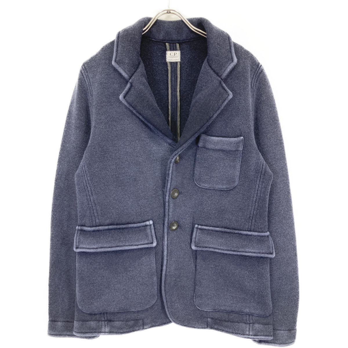 C.P.COMPANY シーピーカンパニー 5318561A1 ﾈｲﾋﾞｰ ｳｰﾙ ﾆｯﾄ ｼﾞｬｹｯﾄ ジャケット 48