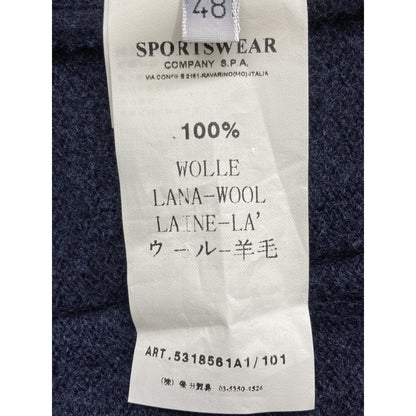 C.P.COMPANY シーピーカンパニー 5318561A1 ﾈｲﾋﾞｰ ｳｰﾙ ﾆｯﾄ ｼﾞｬｹｯﾄ ジャケット 48