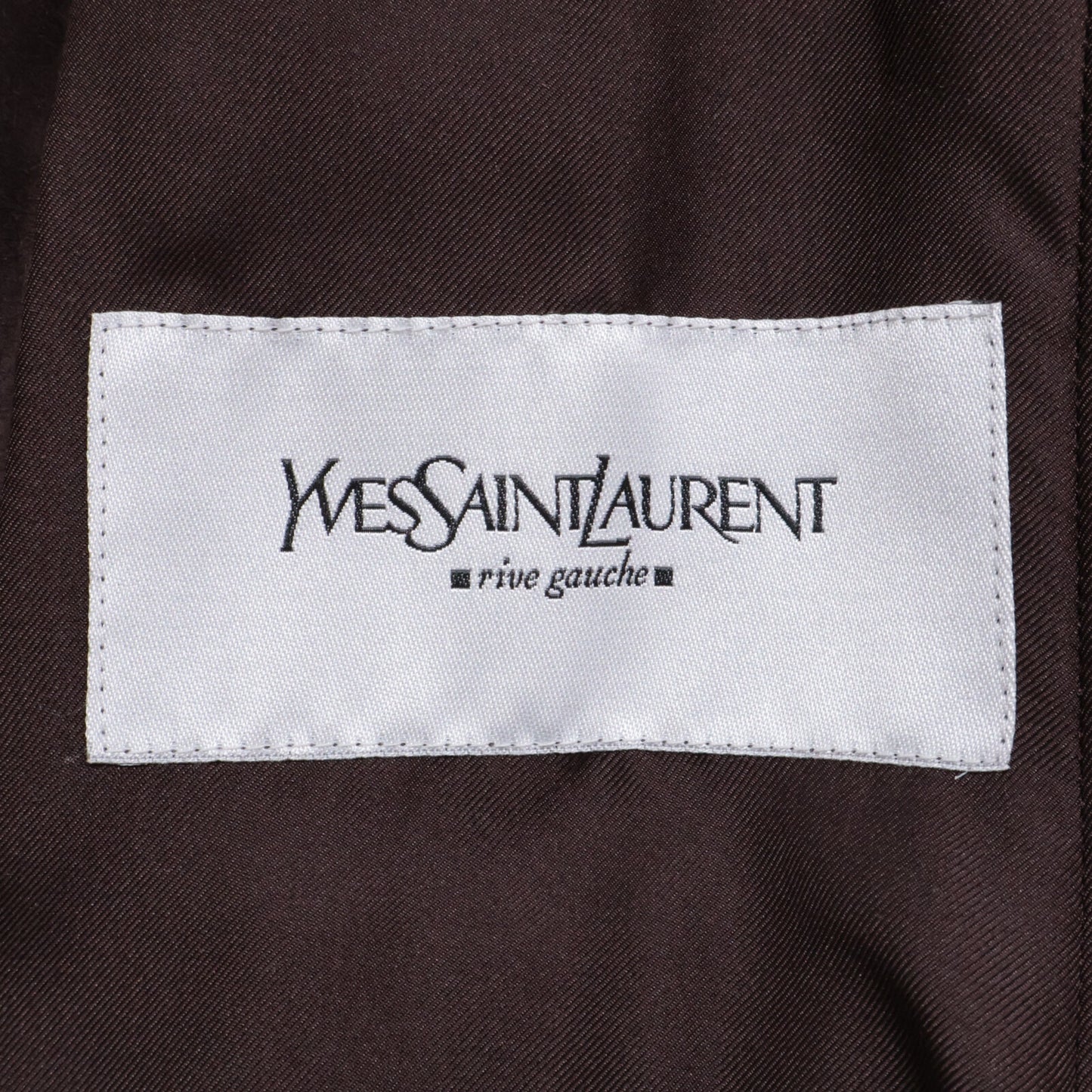 YvesSaintLaurent Rivegauche イヴサンローラン リヴゴーシュ 【国内正規】ベルト付 スエード ロング コート 36