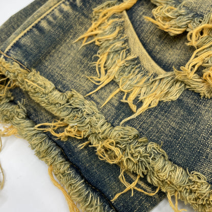 VALABASAS ヴァラバサス ｲﾝﾃﾞｨｺﾞｲｴﾛｰ ﾊｰﾄﾞｸﾗｯｼｭｽﾄﾚｯﾁﾌﾚｱﾃﾞﾆﾑ ボトムス 29