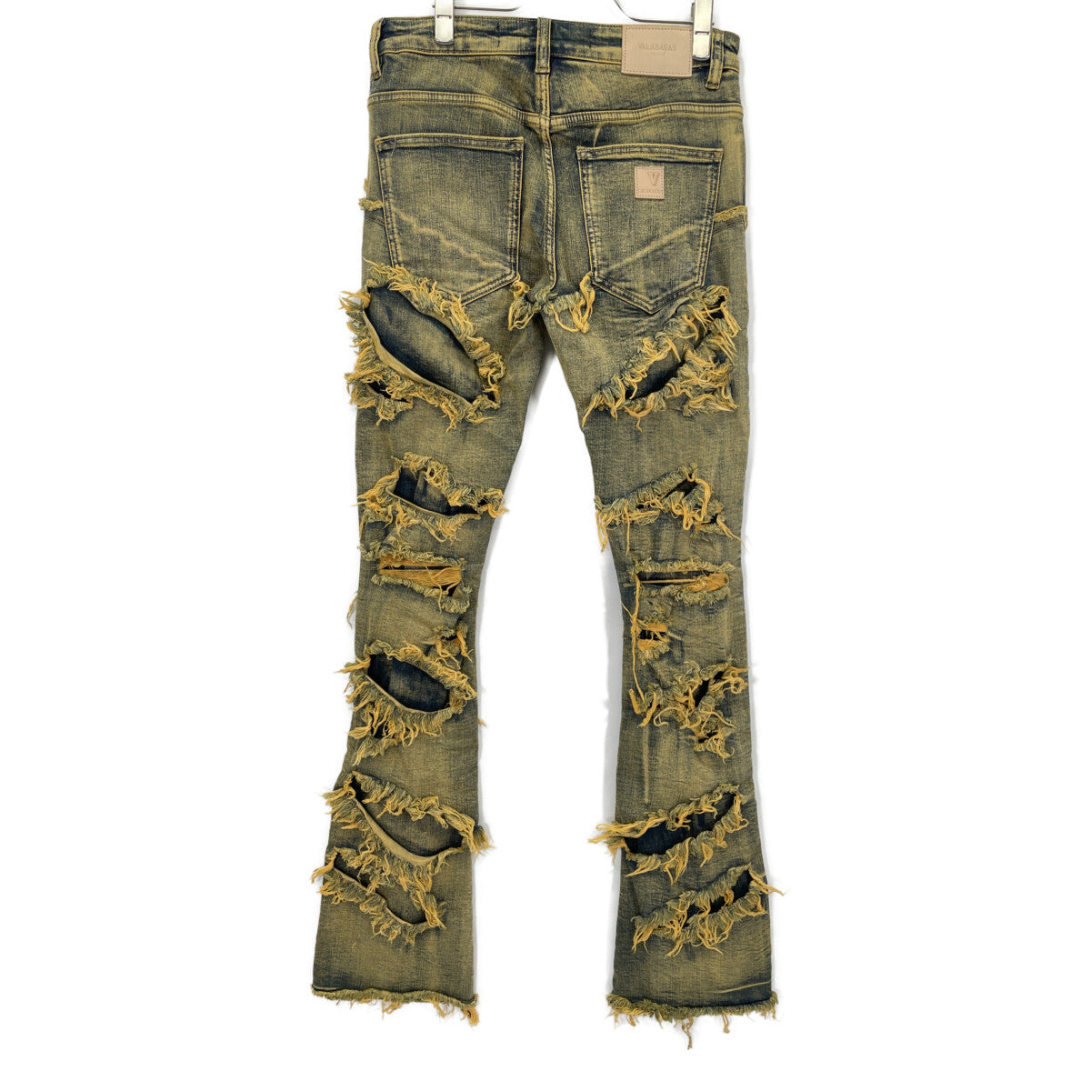 VALABASAS ヴァラバサス ｲﾝﾃﾞｨｺﾞｲｴﾛｰ ﾊｰﾄﾞｸﾗｯｼｭｽﾄﾚｯﾁﾌﾚｱﾃﾞﾆﾑ ボトムス 29