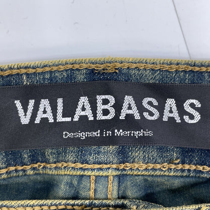 VALABASAS ヴァラバサス ｲﾝﾃﾞｨｺﾞｲｴﾛｰ ﾊｰﾄﾞｸﾗｯｼｭｽﾄﾚｯﾁﾌﾚｱﾃﾞﾆﾑ ボトムス 29