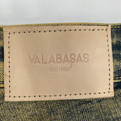 VALABASAS ヴァラバサス ｲﾝﾃﾞｨｺﾞｲｴﾛｰ ﾊｰﾄﾞｸﾗｯｼｭｽﾄﾚｯﾁﾌﾚｱﾃﾞﾆﾑ ボトムス 29