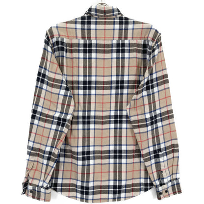 Supreme シュプリーム 18AW ﾍﾞｰｼﾞｭ ｳｰﾙ ﾀｰﾀﾝﾁｪｯｸ ﾈﾙｼｬﾂ トップス M