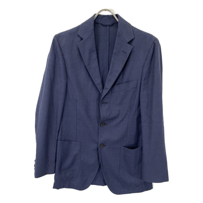 Belvest ベルベスト G15161 ﾌﾞﾙｰ ｳｰﾙ 3B ﾃｰﾗｰﾄﾞｼﾞｬｹｯﾄ ジャケット 44