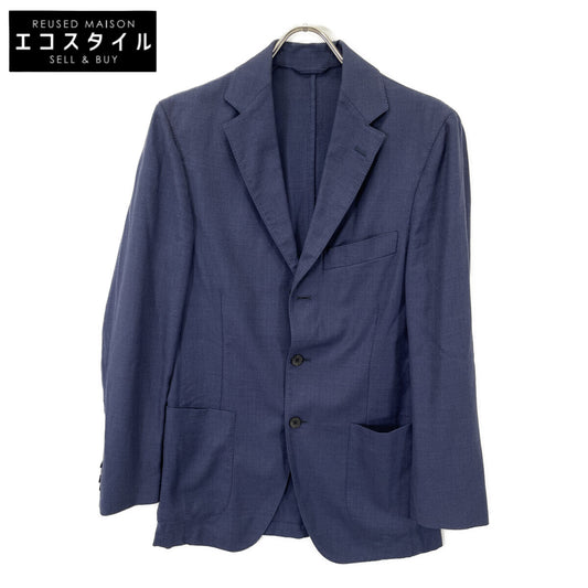 Belvest ベルベスト G15161 ﾌﾞﾙｰ ｳｰﾙ 3B ﾃｰﾗｰﾄﾞｼﾞｬｹｯﾄ ジャケット 44