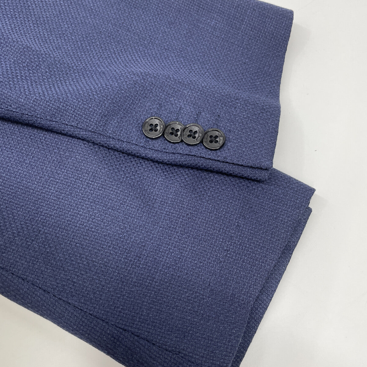 Belvest ベルベスト G15161 ﾌﾞﾙｰ ｳｰﾙ 3B ﾃｰﾗｰﾄﾞｼﾞｬｹｯﾄ ジャケット 44