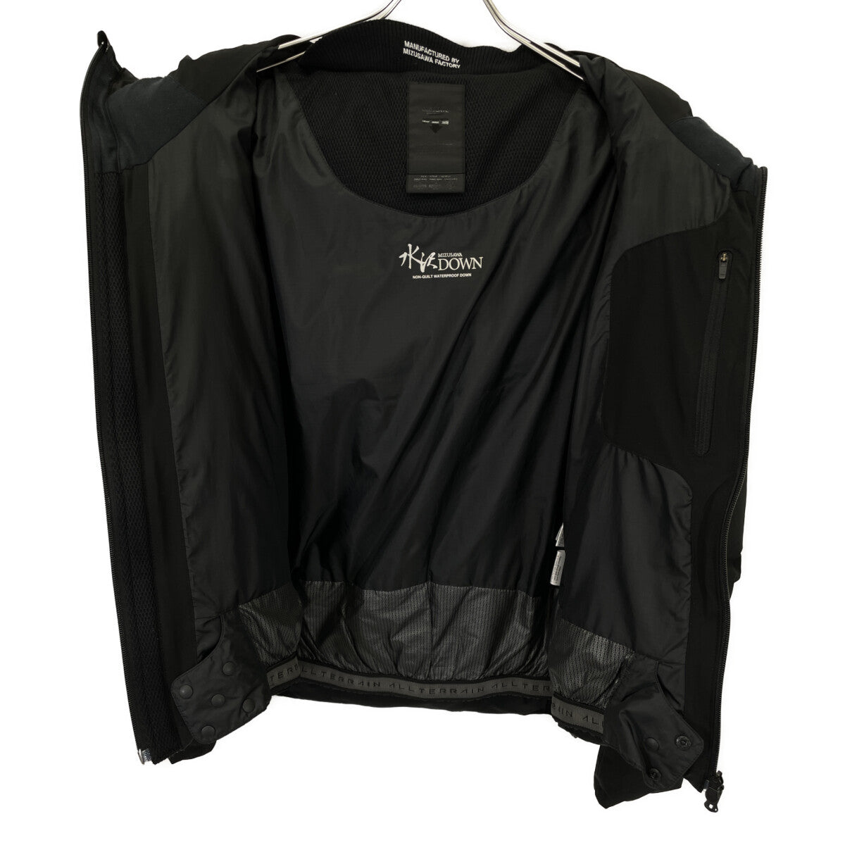 水沢ダウン ミズサワダウン DIA3670U ﾌﾞﾗｯｸ ｵﾙﾃﾗｲﾝ ﾀﾞｳﾝｼﾞｬｹｯﾄ ジャケット XS