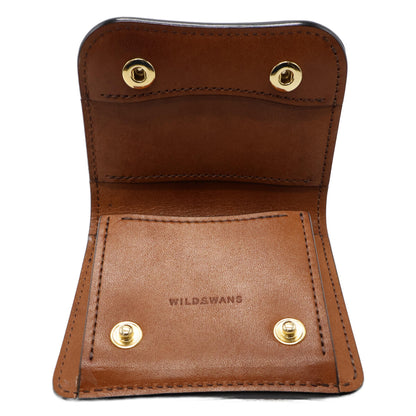 WILDSWANS ワイルドスワンズ 【美品】PALM V2/FGB/DS パーム-V2 フルグレインブライドル 二つ折り財布（小銭入れあり）