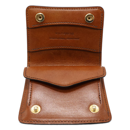 WILDSWANS ワイルドスワンズ 【美品】KF-003/FGB/DS フルグレインブライドル 二つ折り財布（小銭入れあり）