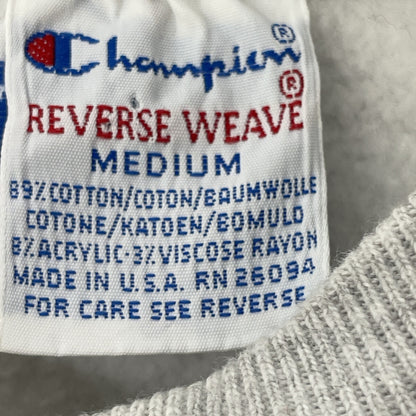 Champion チャンピオン ｸﾞﾚｰ 90s後期 刺繍ﾀｸﾞ ｽｳｪｯﾄ トップス M