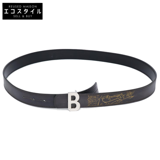 berluti ベルルッティ Bバックル スクリット パティーヌレザー ベルト 100 40