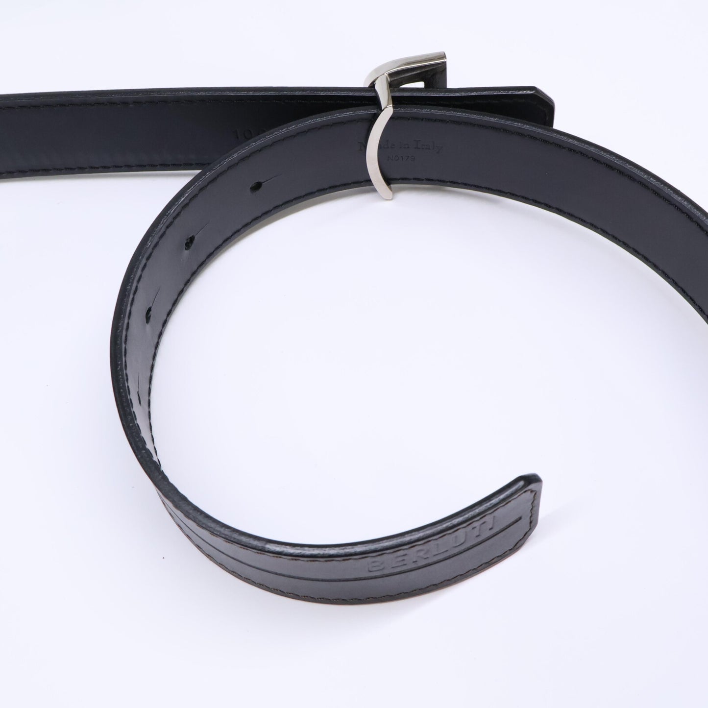 berluti ベルルッティ Bバックル スクリット パティーヌレザー ベルト 100 40