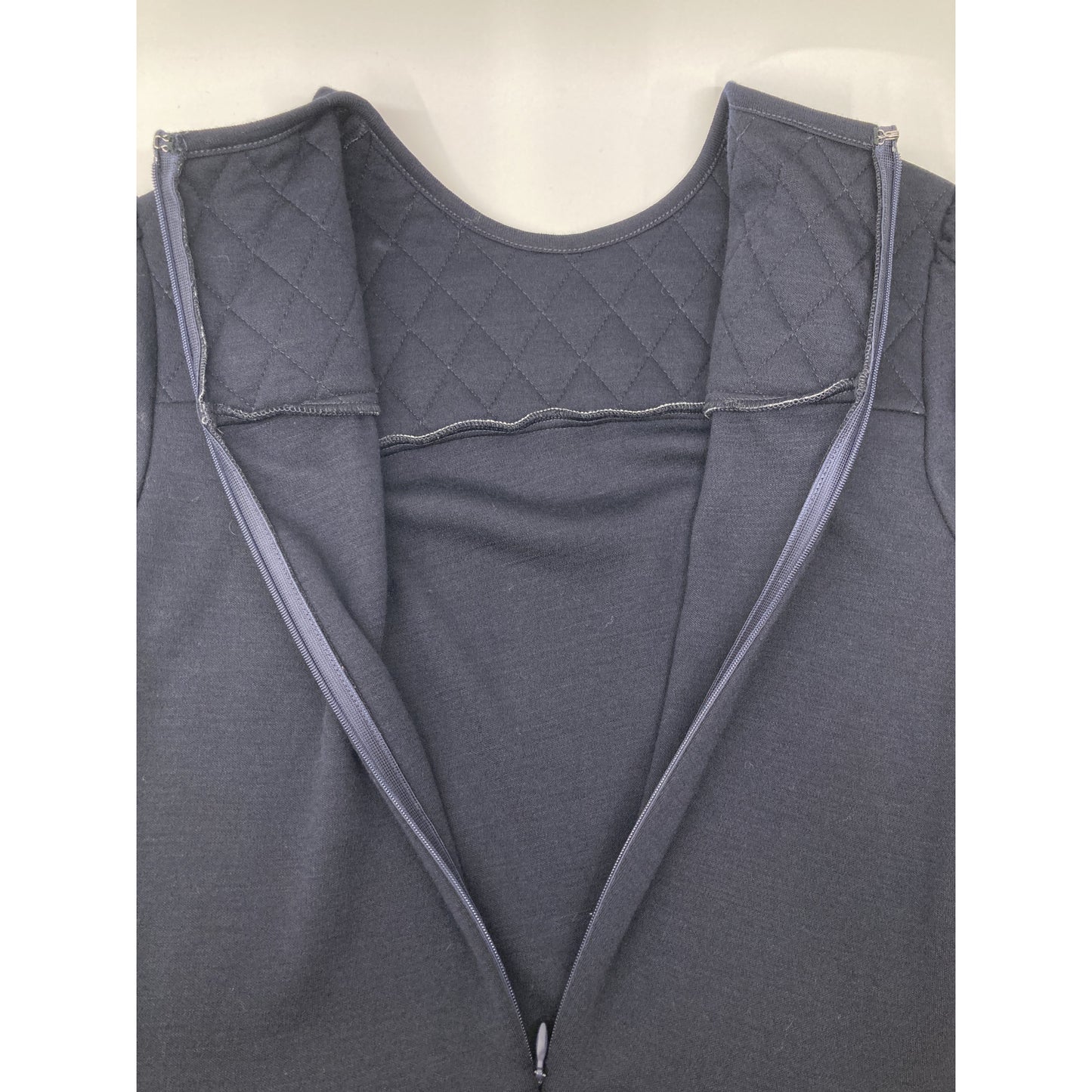 BORDERS at BALCONY ボーダーズアットバルコニー ﾈｲﾋﾞｰ ｷﾙﾃｨﾝｸﾞ ｳｰﾙ ﾜﾝﾋﾟｰｽ ワンピース 38