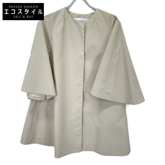 ADORE アドーア 22年製 ﾍﾞｰｼﾞｭ ｳｪｻﾞｰｸﾞﾛﾗﾝｼﾞｬｹｯﾄｺｰﾄ コート 38