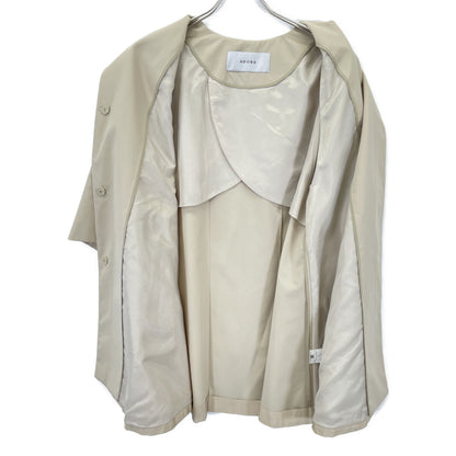 ADORE アドーア 22年製 ﾍﾞｰｼﾞｭ ｳｪｻﾞｰｸﾞﾛﾗﾝｼﾞｬｹｯﾄｺｰﾄ コート 38