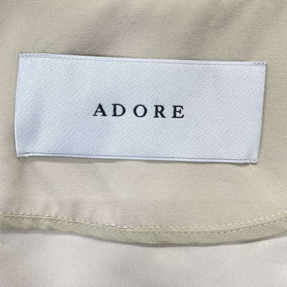 ADORE アドーア 22年製 ﾍﾞｰｼﾞｭ ｳｪｻﾞｰｸﾞﾛﾗﾝｼﾞｬｹｯﾄｺｰﾄ コート 38