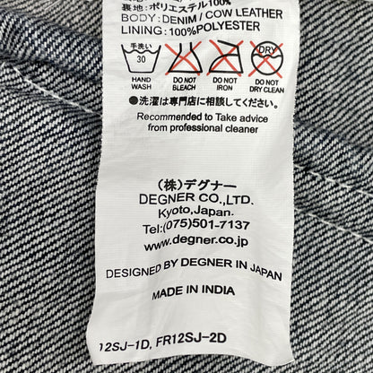 DEGNER デグナー ｲﾝﾃﾞｨｺﾞ ﾃﾞﾆﾑ ﾗｲﾀﾞｰｽｼﾞｬｹｯﾄ ジャケット L