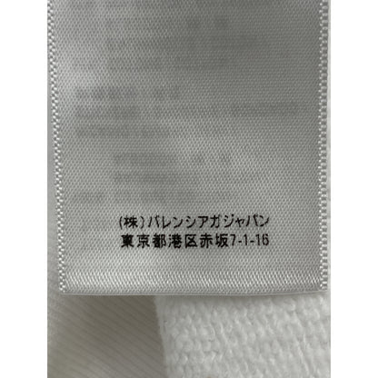 BALENCIAGA バレンシアガ 674988 ﾎﾜｲﾄ ﾌﾟﾙｵｰﾊﾞｰ ﾌｰﾃﾞｨ トップス Ⅿ