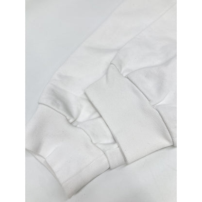 BALENCIAGA バレンシアガ 674988 ﾎﾜｲﾄ ﾌﾟﾙｵｰﾊﾞｰ ﾌｰﾃﾞｨ トップス Ⅿ