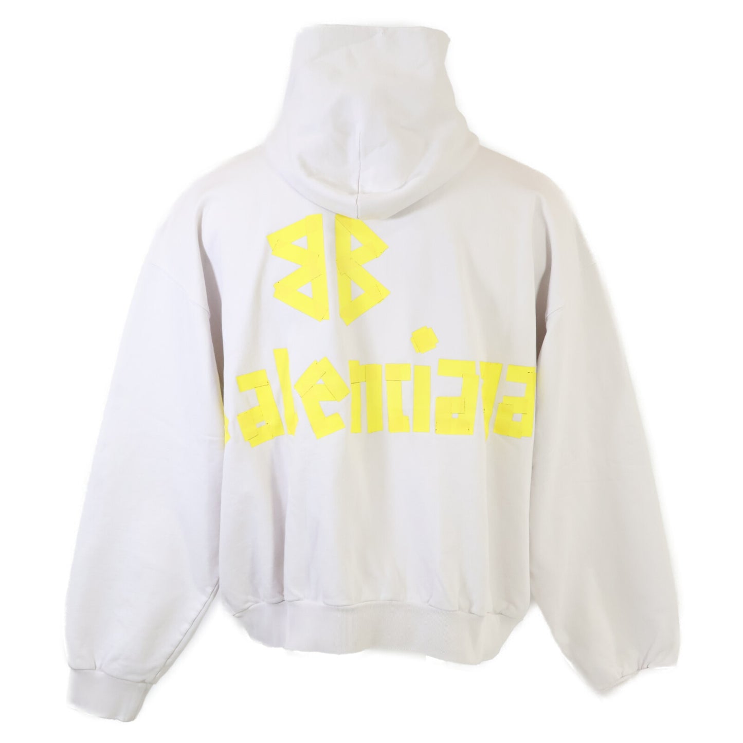 BALENCIAGA バレンシアガ 【美品/国内正規】744441 TOVB1 TAPE Type クラッシュ加工 プルオーバー パーカー/ トップス XXS