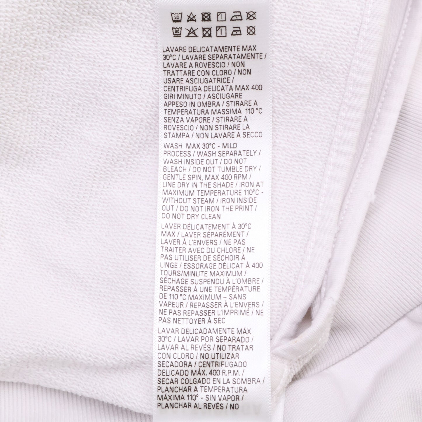 BALENCIAGA バレンシアガ 【美品/国内正規】744441 TOVB1 TAPE Type クラッシュ加工 プルオーバー パーカー/ トップス XXS