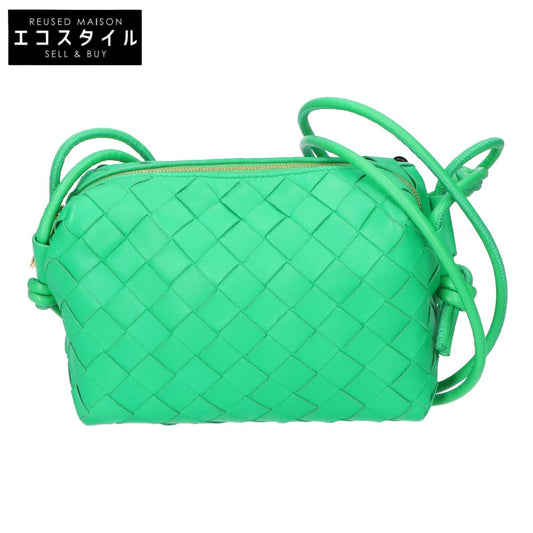 BOTTEGA VENETA ボッテガヴェネタ 美品 イントレチャート ミニループ カメラバッグ クロスボディミニバッグ ショルダーバッグ
