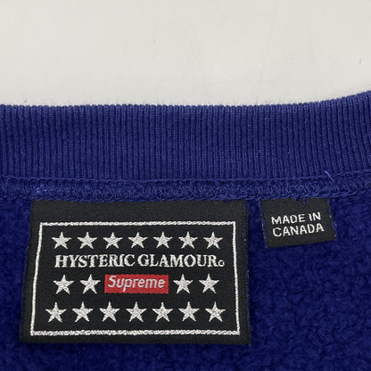 Supreme シュプリーム ×HYSTERIC GLAMOUR 21SS プリント クルーネック スウェット トップス XL