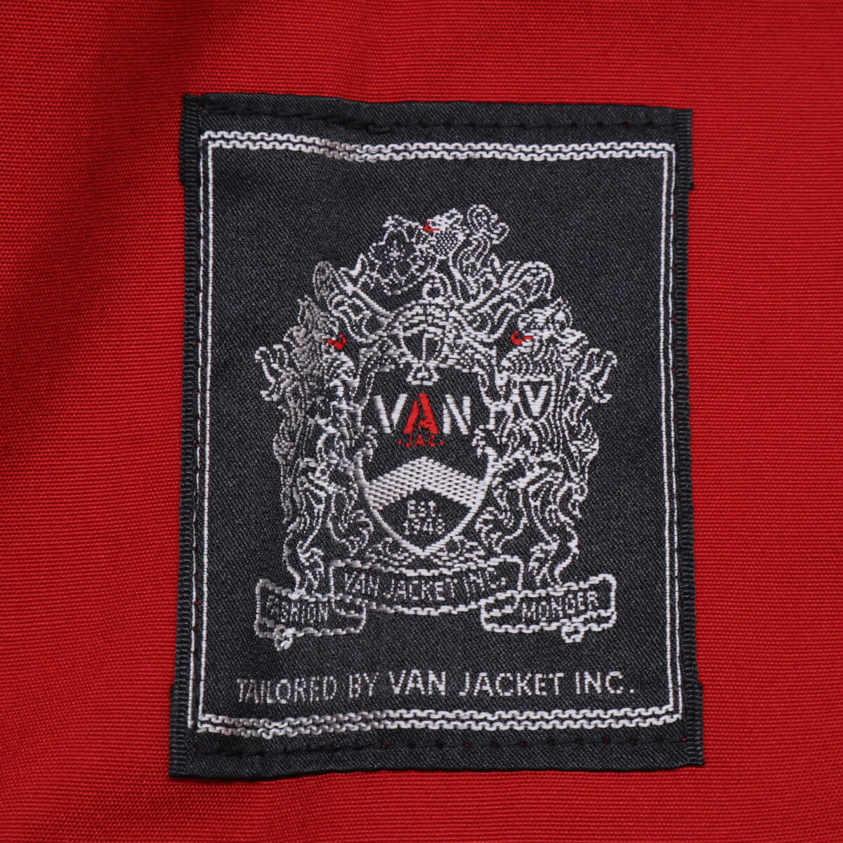 VAN JACKET ヴァンジャケット JC-11501 ﾚｯﾄﾞ ｺｯﾄﾝ ｽｲﾝｸﾞﾄｯﾌﾟ ジャケット M