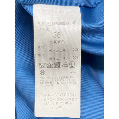 UN3D アンスリード 521850000501 ﾌﾞﾙｰ ﾊﾞｯｸﾌﾟﾘｰﾂ ｺｰﾄ コート 1