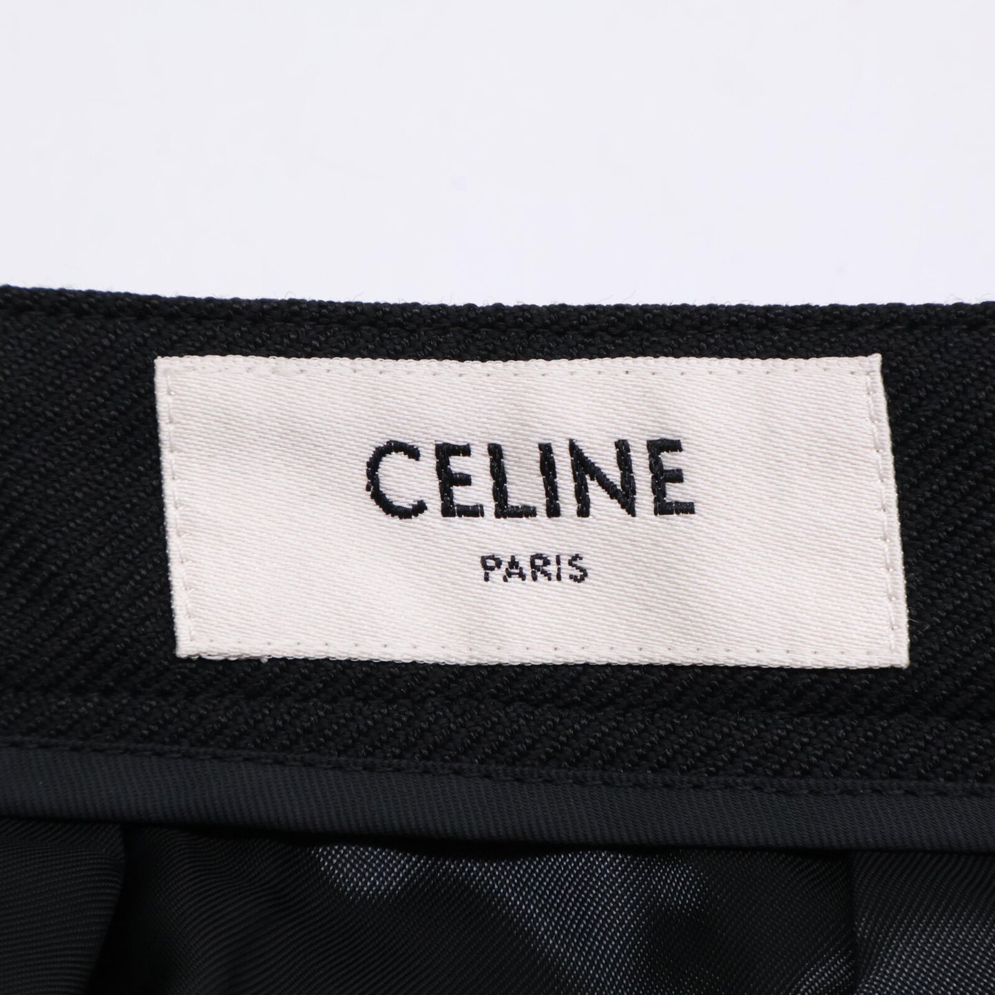 CELINE セリーヌ 2J536523K ﾌﾞﾗｯｸ ｸﾗｼｯｸ ｳｰﾙ ｽｶｰﾄ スカート 36