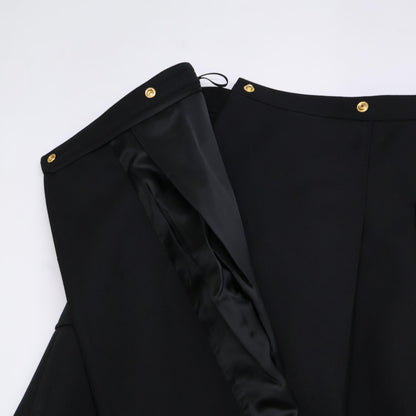 CELINE セリーヌ 2J536523K ﾌﾞﾗｯｸ ｸﾗｼｯｸ ｳｰﾙ ｽｶｰﾄ スカート 36