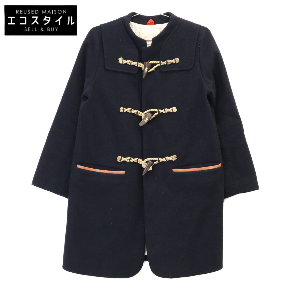 Pallas Palace パラスパレス ノーカラー ダッフルコート コート 3