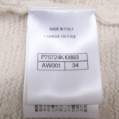 CHANEL シャネル 新品同様 国内正規 P75724K10893 ノーカラーニットジャケット カシミヤ トップス 34