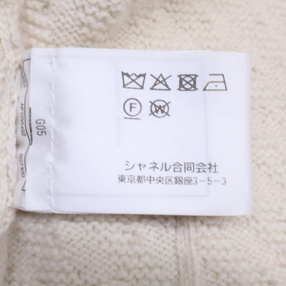 CHANEL シャネル 新品同様 国内正規 P75724K10893 ノーカラーニットジャケット カシミヤ トップス 34