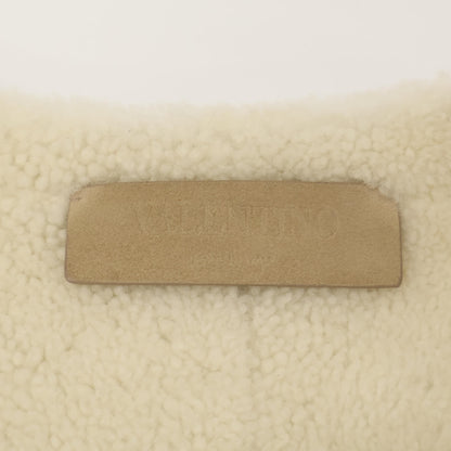 Valentino Garavani ヴァレンティノガラヴァーニ 美品 V金具 ムートン ジャケット