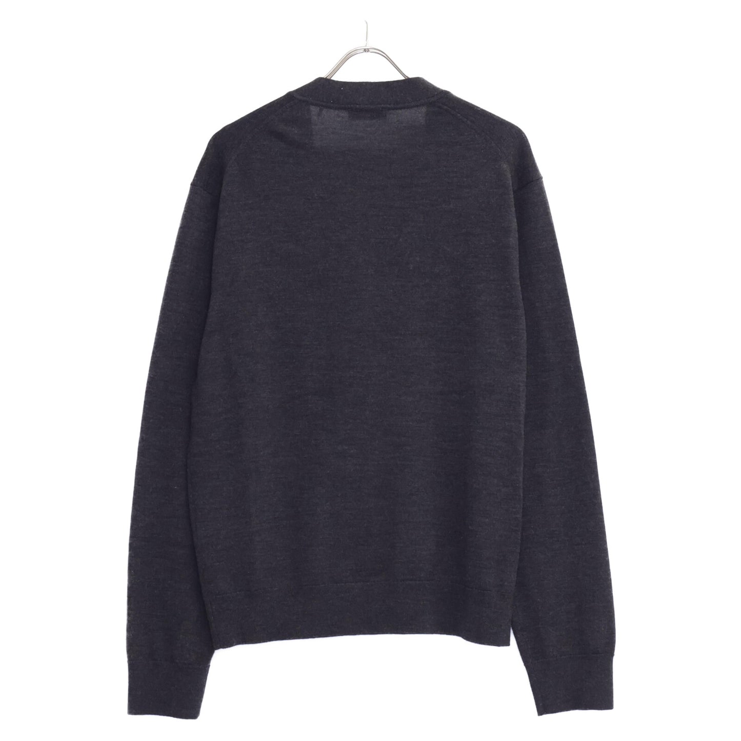 sandro サンドロ SHPTR00556 黒 ロゴ刺繍 ニットカーディガン トップス XL