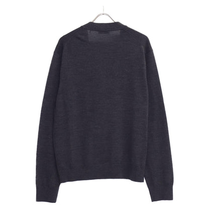 sandro サンドロ SHPTR00556 黒 ロゴ刺繍 ニットカーディガン トップス XL