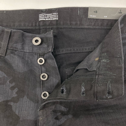 DIESEL BlackGold ディーゼルブラックゴールド TYPE-2813 ｶﾓﾌﾗｰｼﾞｭﾀﾞﾒｰｼﾞ加工ﾃﾞﾆﾑﾊﾟﾝﾂ ボトムス 30