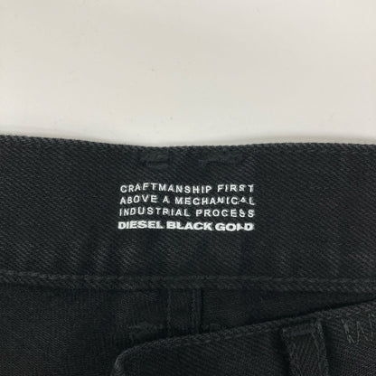 DIESEL BlackGold ディーゼルブラックゴールド TYPE-2813 ｶﾓﾌﾗｰｼﾞｭﾀﾞﾒｰｼﾞ加工ﾃﾞﾆﾑﾊﾟﾝﾂ ボトムス 30
