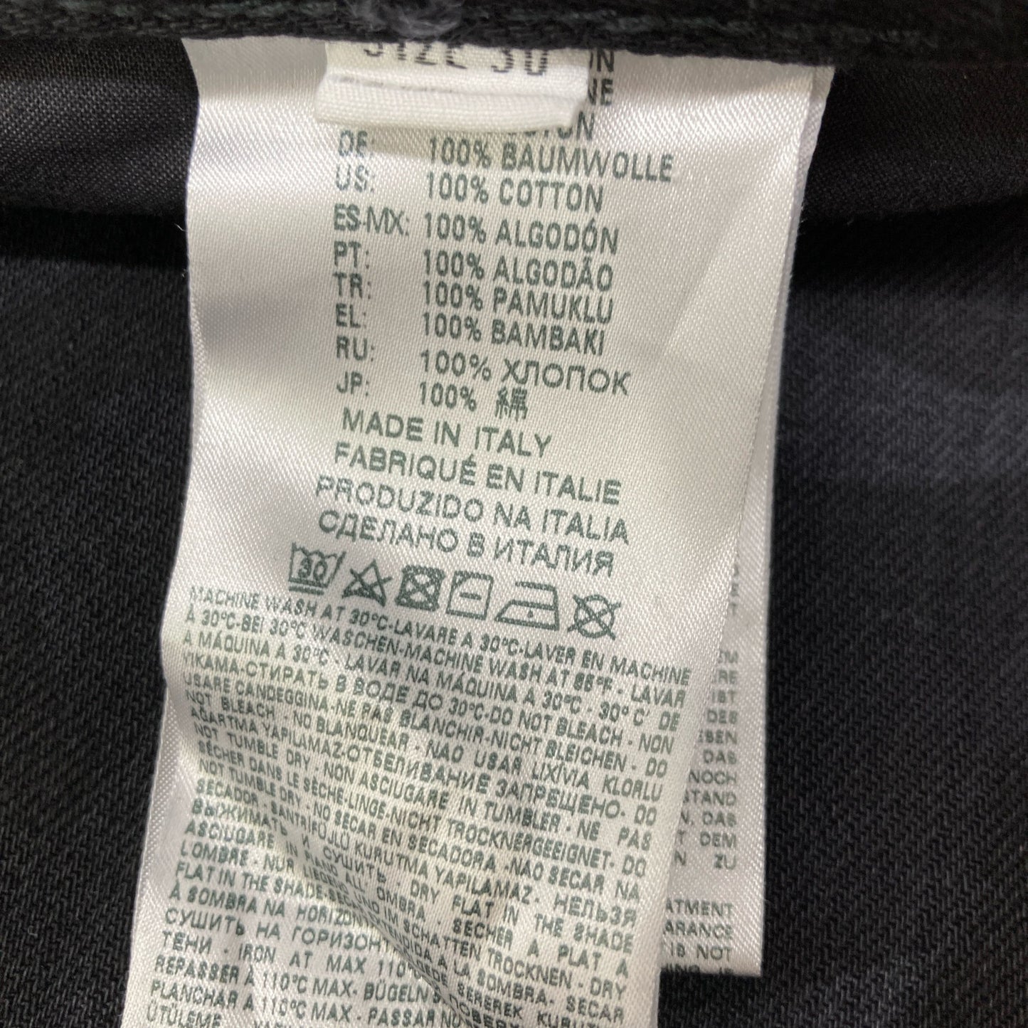 DIESEL BlackGold ディーゼルブラックゴールド TYPE-2813 ｶﾓﾌﾗｰｼﾞｭﾀﾞﾒｰｼﾞ加工ﾃﾞﾆﾑﾊﾟﾝﾂ ボトムス 30