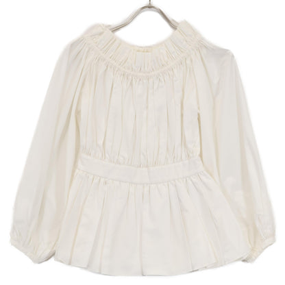 Alexander McQueen アレキサンダーマックイーン 733823 ﾎﾜｲﾄ ﾊﾞﾙﾄﾞｰｶﾗｰﾌﾞﾗｳｽ トップス 36