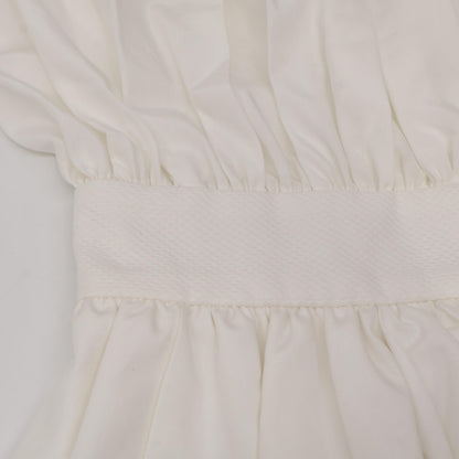 Alexander McQueen アレキサンダーマックイーン 733823 ﾎﾜｲﾄ ﾊﾞﾙﾄﾞｰｶﾗｰﾌﾞﾗｳｽ トップス 36