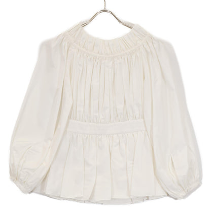 Alexander McQueen アレキサンダーマックイーン 733823 ﾎﾜｲﾄ ﾊﾞﾙﾄﾞｰｶﾗｰﾌﾞﾗｳｽ トップス 36