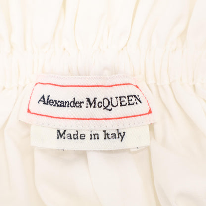 Alexander McQueen アレキサンダーマックイーン 733823 ﾎﾜｲﾄ ﾊﾞﾙﾄﾞｰｶﾗｰﾌﾞﾗｳｽ トップス 36